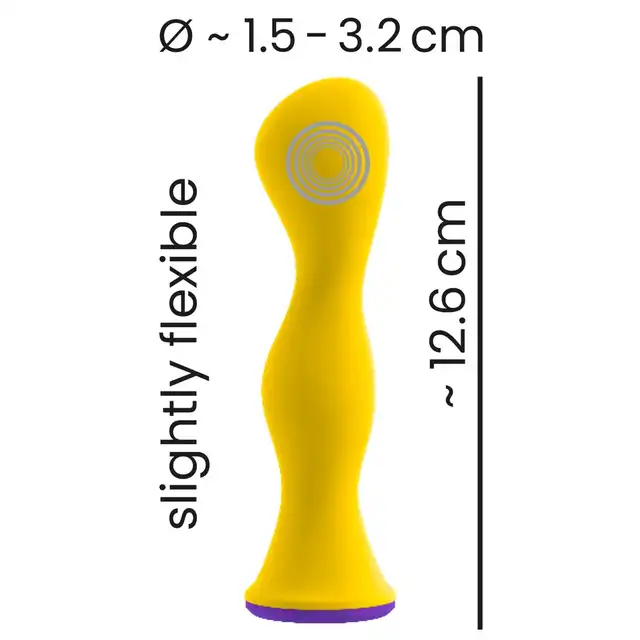 Bunt. - Anal vibrator - wibrator analny z giętką główką. Wodoodporny i w elektryzującym kolorze!