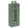 Emerald Love - Luxurious Wand Massager USB. Elegancka, zielona magiczna różdżka z ruchomą główką i 10 trybami wibracji