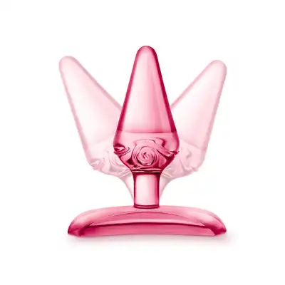 Play With Me – Jolly Plug Pink. Różowa, mała wtyczka analna z szeroką podstawą wykonana z elastycznego, miękkiego TPE