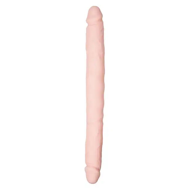 Easy Toys - Double Ended Dildo Skin - dwustronne dildo. Podwójna stymulacja w Twoim zasięgu!