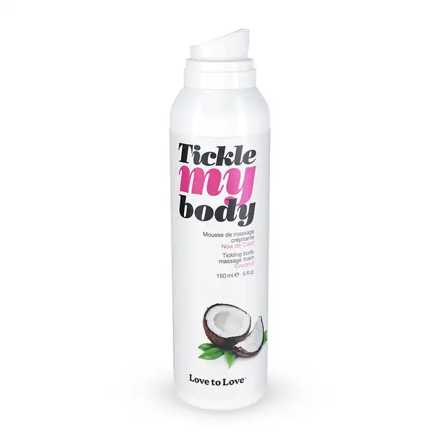 Love To Love - Tickle My Body Massage Foam Coconut. Gęsta pianka do masażu z efektem mrowienia o zapachu egzotycznego kokosa