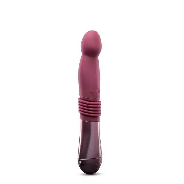 Temptasia - Trixie Thrusting Dildo Wine. Poręczna sex maszyna z ruchem posuwistym, ruchome dildo do stymulacji punktu G i P