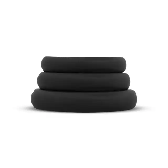 Easy Toys - Silicone Cock Ring 3 Piece Set. Zestaw trzech silikonowych ringów erekcyjnych, wydłużenie stosunku i wzmocnienie erekcji