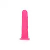 RealRock - Slim Dildo 6" Pink. Realistyczne dildo o zmniejszonej średnicy z przyssawką w podstawie, różowy nieporowaty materiał