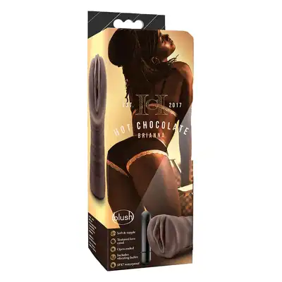 Hot Chocolate - Brianne Chocolate. Realistyczny masturbator z cyberskóry. Wibrujący bullet dla intensywnych doznań. Doskonała jakość i realistyczny odlew!