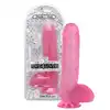 Toyz4Lovers - Bruto Transparent Pink. Różowe, realistyczne dildo z mocną przyssawką i jądrami. 31,5 cm długości, 8 cm średnicy