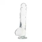 Real Rapture - Dildo Clear Passion XL 2-  realistyczne, duże dildo z przyssawką. Przezroczyste
