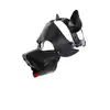 Oproducts - Puppy Mask PU-Leather. Czarna maska psa z ekoskóry. Wysokiej jakości detale