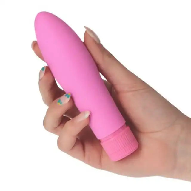 Toyz4Lovers - Silicone Vibrator sweet pussy in - silikonowy wibrator o klasycznym kształcie. Różowy