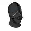 Ouch! - Head Harness with Breathable Ball Gag - harness na głowę z oddychającym kneblem i hakiem na nos