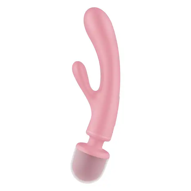 Satisfyer - Triple Lover Pink. Wibrator z króliczkiem i magiczna różdżka, potrójna stymulacja to trzy razy więcej przyjemności