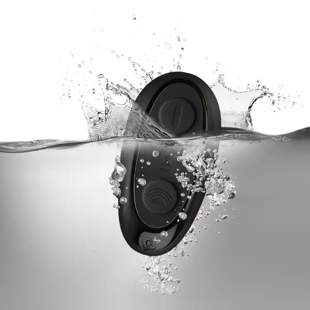 Rocks Off - The-Vibe 2 Prostate Vibrator with Remote Control. Nowoczesny, czarny stymulator prostaty z podwójnym ringiem i pilotem 