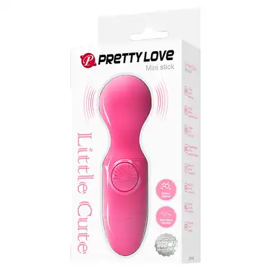 Pretty Love - Little Cute - mini różdżka w różowym kolorze. Bierz ją ze sobą wszędzie
