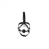 Ouch! - Head Harness with Breathable Ball Gag - harness na głowę z oddychającym kneblem i hakiem na nos