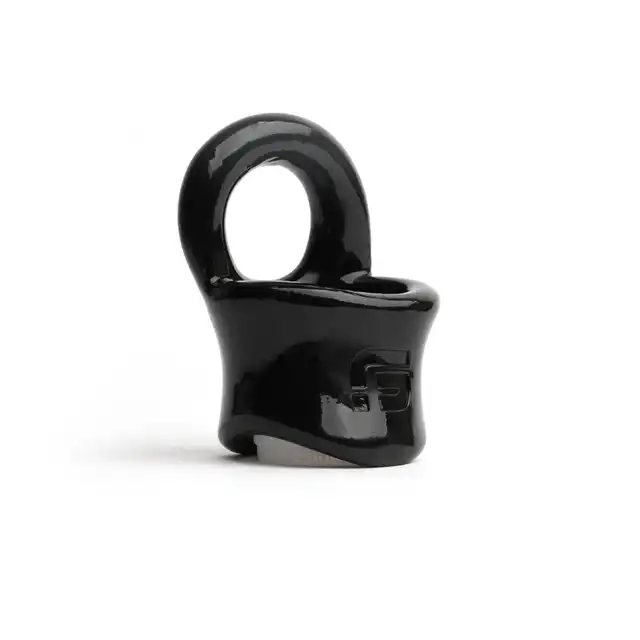 Sport Fucker - TPE Baller Ring Black - ring erekcyjny rozciągający jądra