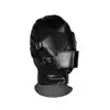 Ouch! - Blindfolded Mask with Breathable Ball Gag - maska na twarz z gagiem, kneblem oraz maską na oczy. Odetnij zmysły!