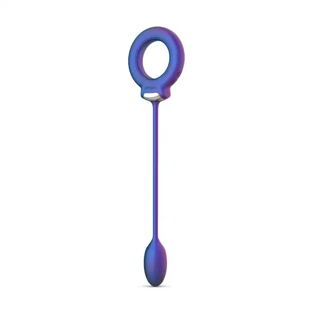 Hueman - Cockring with Anal Ball. Ring erekcyjny z wtyczką analną, wyjątkowa zabawka zapewniająca intensywną podwójną stymulację, opóźnienie wytrysku i przedłużenie stosunku