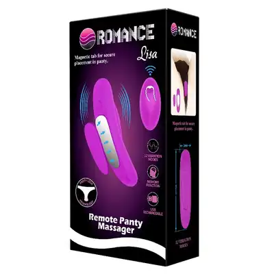 Romance Lisa. Mini dyskretny wibrator do bielizny, wibrująca bielizna na pilota z 12 zaskakująco rozkosznymi funkcjami