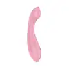 Satisfyer - G-Force Pink. Silikonowy wibrator do stymulacji punktu G z lekko zakrzywionym kształtem i spłaszczoną końcówką do precyzyjnej stymulacji