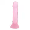 Toyz4Lovers - Camillo Transparent Pink. Przejrzyste, różowe dildo z przyssawką i wyraźnymi żyłkami. 20,m cm długości, 3,5 cm średnicy