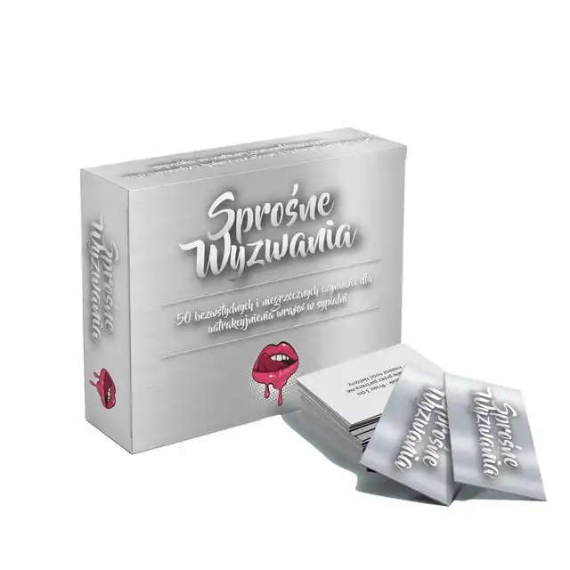 Grammi - Sprośne Wyzwania. Erotyczna gra karciana dla par, 50 bezwstydnych i niegrzecznych zadań dla uatrakcyjnienia wrażeń w sypialni