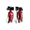 Regnes Fetish Planet - TSH012 Red S. Męska opinająca ciało koszulka w stylu wetlook, tshirt z dekoltem w serek z czerwonego elastycznego materiału