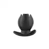 Extreme - Wtyczka Spreader 4-Way Plug. Czarny plug analny z funkcją tunelu oraz rozwieracza. Niesamowite doznania i możliwości. Wysokiej jakości silikon. 