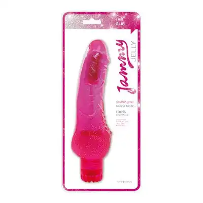 Toyz4Lovers - Jammy jelly sharp glitter pink Vibrator - wibrator żelowy z brokatem. Różowy!