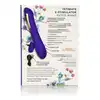 Calexotics - Estim Petite Wand. Ciemnoniebieski wibrator w stylu magicznej różdżki  z elektrostymulacją. 