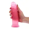 Toyz4Lovers - Nico Transparent Pink. Przejrzyste dildo w kolorze różowym z mocną przyssawką. 20 cm długości, 4,5 cm średnicy