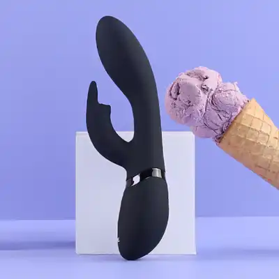 Vive - Zosia Classic G-Spot Rabbit. Czarny niesamowity wibrator z króliczkiem do stymulacji punktu G z unikalnym przyciskiem, który doprowadzi Cię do orgazmu!