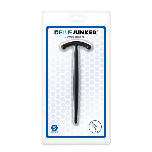 Blue Junker - Penis Stick Taille 2 - dilator z giętkiego silikonu. Czarny 