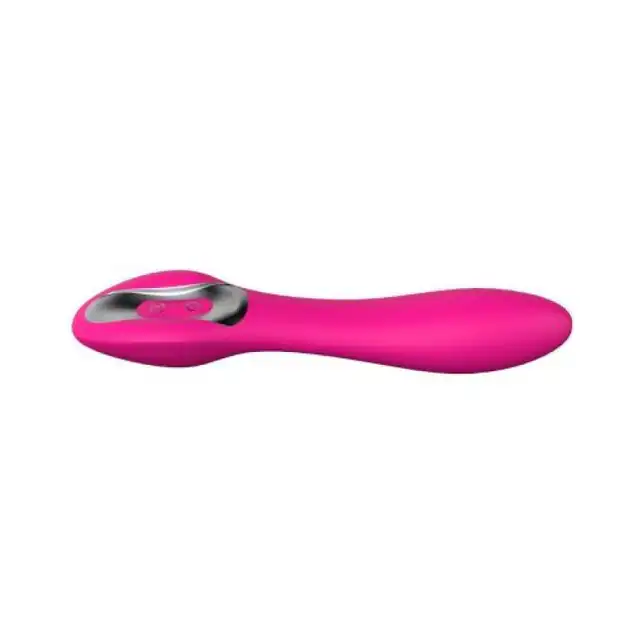 Elys – Concave Pink USB. Różowy, wykonany z silikonou wibrator do stymulacji punktu G. Intrygujący wklęsły design. 