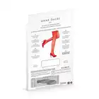 Anne Dales Paris - Camilla Stockings Red T2 - samonośne, czerwone pończochy w formie fishnet