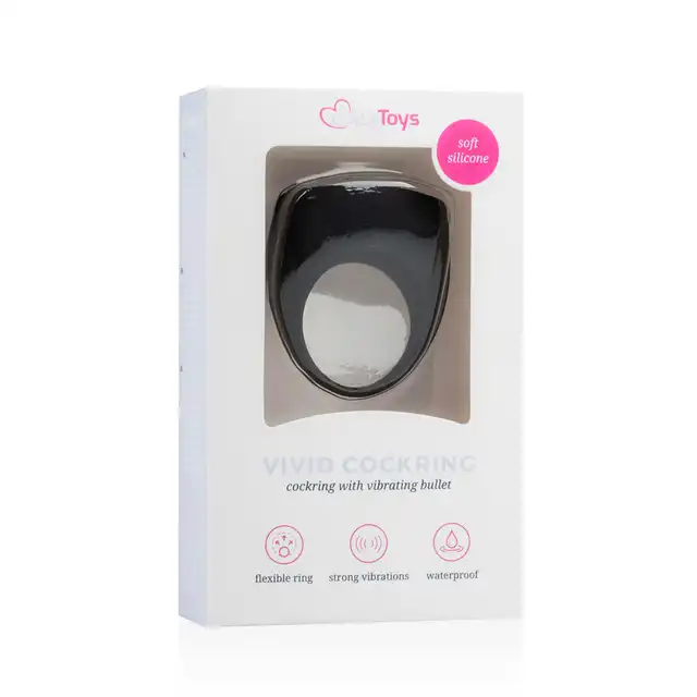 Easy Toys - Vivid Cock Ring - ring na penisa z wibratorem. Mocniejsza i dłuższa erekcja!
