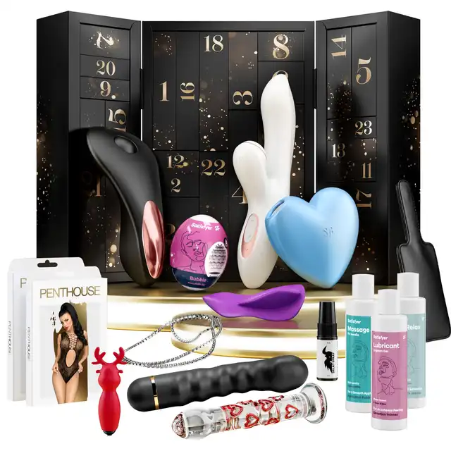 Satisfyer - Advent Calendar Premium 2023. Luksusowy kalendarz adwentowy z sensualnymi prezentami na każdy dzień. Rozpakuj magię i rozpocznij uroczystość! Edycja Limitowana