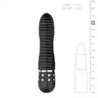 Easy Toys - Mini Vibrator Ribbed - Black - czarny wibrator bullet. Luksusowe diamenciki