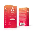 EasyGlide - Ribs and Dots Condoms 10 szt. Prążkowane prezerwatywy dla jeszcze większej przyjemności ze stosunku. Poczuj pełną satysfakcję