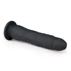 Easy Toys - Suction Cup Dildo Black - realistyczne, czarne dildo! Przyjemna zabawa bez użycia rąk