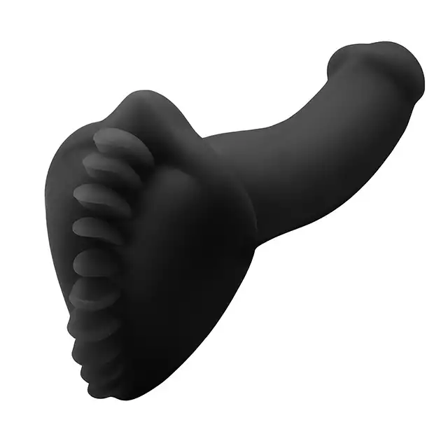 Banana Pants - Shagger Black. Uniwersalna silikonowa nakładka stymulacyjna na podstawę dildo, liczne wypustki dla intensywnej stymulacji