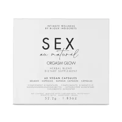 Bijoux Indiscrets - Sex Orgasm Glow. Mieszanka naturalnych składników i ziołowych ekstraktów wspomagająca obniżenie poziomu stresu i zwiększenie libido. Mega Sale!