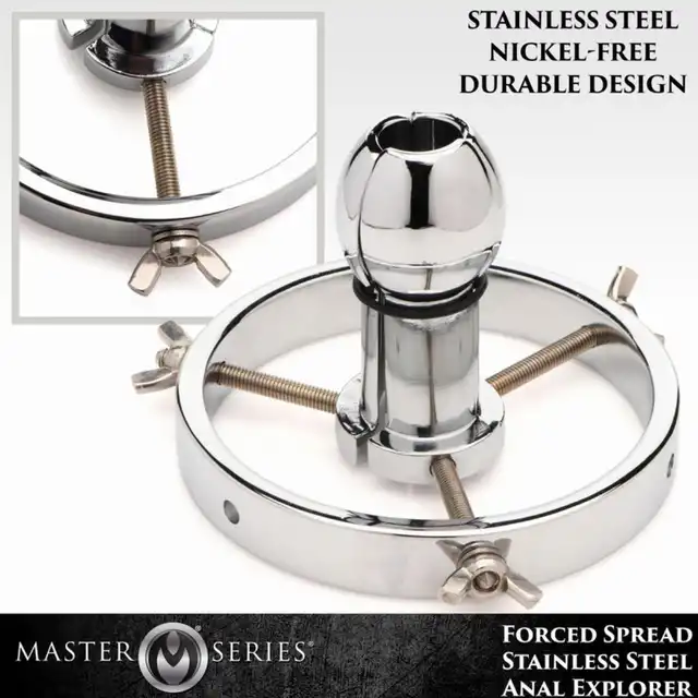 Master Series - Stainless Steel Anal Explorer. Unikatowy wziernik analny ze stali nierdzewnej z rozwarciem do 10 cm! Doskonały do fistingu. Mocne wrażenia. 