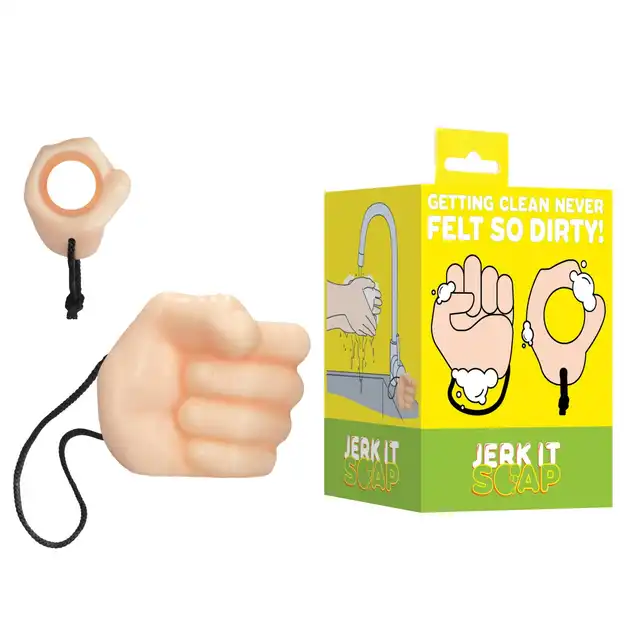 Shots Toys - Jerk It Soap. Zabawne mydelko w ksztalcie dloni, wysokiej jakosci skladniki myjace, humorystyczny prezent z praktycznym zastosowaniem