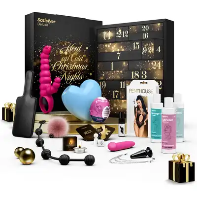 Satisfyer Advent Calendar Deluxe 2023. Gustowny kalendarz adwentowy z prezentem premium na każdy dzień, Rozpakuj magię i rozpocznij uroczystość! Edycja Limitowana