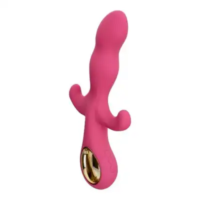 Toyz4Lovers - Handy Three Feel Vibrator - potrójny wibrator z silikonu premium. Różowy
