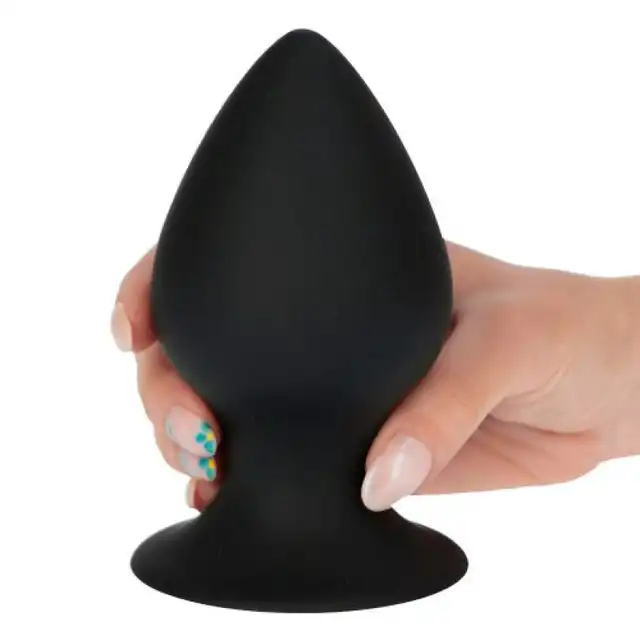 Silicone - Plug my ass XL. Silikonowy korek analny o dużym rozmiarze, okrągły mocno wypełniający anusa kształt
