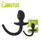 Brutus - Woof HyperSoft Silicone Puppy Tail Plug. Silikonowy korek analny z elastycznym psim ogonem, genialny gadżet do roleplay i zabaw w posłuszeństwo