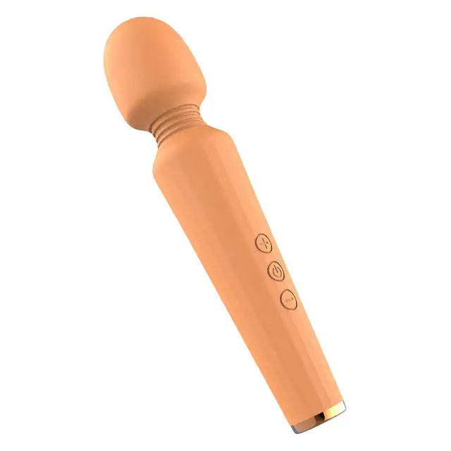 Glam - Wand Vibrator Orange - wibrator magiczna różdżka. Daj się ponieść przyjemności z intensywnymi wibracjami
