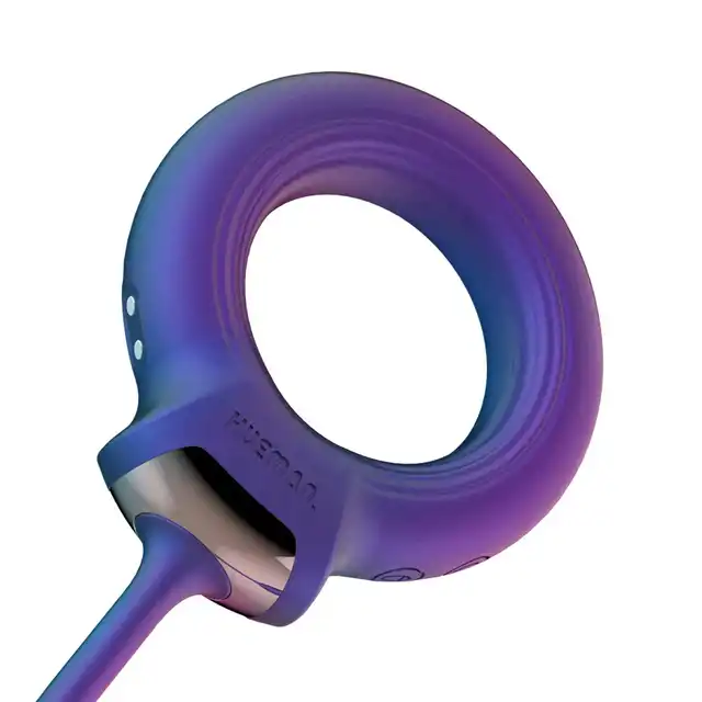 Hueman - Cockring with Anal Ball. Ring erekcyjny z wtyczką analną, wyjątkowa zabawka zapewniająca intensywną podwójną stymulację, opóźnienie wytrysku i przedłużenie stosunku