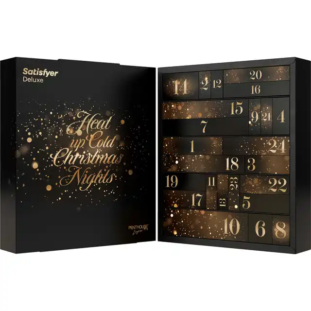 Satisfyer Advent Calendar Deluxe 2023. Gustowny kalendarz adwentowy z prezentem premium na każdy dzień, Rozpakuj magię i rozpocznij uroczystość! Edycja Limitowana